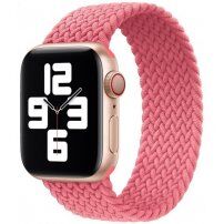 Сплетена найлонова каишка за Apple Watch 42mm / 41mm / 40mm / 38mm - XS - розов