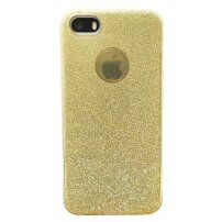 Блестящ кейс за iPhone 5 / 5S / SE (2016) - златен