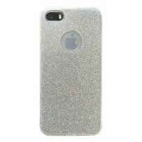 Блестящ кейс за iPhone 5 / 5S / SE (2016) - сребърен