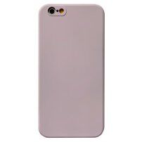 Силиконов защитен кейс с прави ъгли за iPhone 6 / 6S - лилав