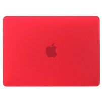 Матов прозрачен кейс за MacBook Pro 15" (A1286) - червен