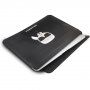 Karl Lagerfeld Head Embossed калъф за MacBook до 16" - черна