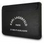 Karl Lagerfeld Saffiano RSG Embossed кожен калъф за iPad Pro 12,9" / MacBook до 14" - черна