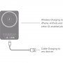CubeNest S1B0 магнитна безжична пауър банка с порт USB-C - 5 000 mAh - розова