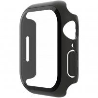 Belkin Screenforce TemperedCurve 2в1 калъф със закалено стъкло за Apple Watch 45mm - черно