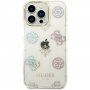 Guess Peony Glitter кейс за iPhone 14 Pro Max - бял