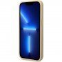 Guess Glitter Flakes Metal Logo блестящ кейс за iPhone 14 Pro Max - златен