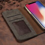 2v1 стилен сваляем флип калъф за Apple iPhone XS / iPhone X - сиво