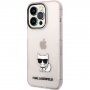 Karl Lagerfeld Choupette Logo кейс за iPhone 14 Pro Max - розов