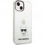 Karl Lagerfeld Choupette Logo кейс за iPhone 14 Plus - прозрачен