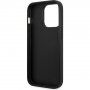 Karl Lagerfeld Saffiano Monogram кейс за iPhone 14 Pro Max - черен