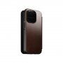Nomad Leather Folio флип калъф с MagSafe за iPhone 14 Pro - кафяв