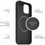 FIXED MagFlow силиконов кейс с MagSafe за iPhone 14 Pro Max - черен