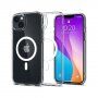 Spigen Ultra Hybrid прозрачен кейс с MagSafe за iPhone 14 Plus - бял