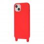 Силиконов кейс с връзка за iPhone 12 Pro Max - червен