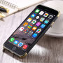 Защитен кейс за Apple iPhone 6 / 6S - черно и златисто