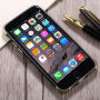 Защитен кейс за Apple iPhone 6 / 6S - черно и златисто