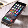 Защитен кейс за Apple iPhone 6 / 6S - златен / винено червен