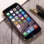 Защитен кейс за Apple iPhone 6 / 6S - златен / винено червен