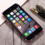 Защитен кейс за Apple iPhone 6 / 6S - златно-розов / винено червен