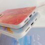 Защитен мраморен кейс за iPhone 12 Pro Max - синьо-лилава