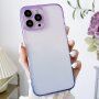 Прозрачен кейс с двуцветна рамка за iPhone 11 Pro - синьо-лилава