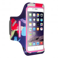 FLOVEME пъстър спортен калъф за ръка за iPhone 6 Plus / 6S Plus / 7 Plus / 8 Plus