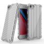 Устойчив лъскав кейс с вертикална мрежа за iPhone 7 Plus / 8 Plus - прозрачен