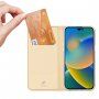 DUX DUCIS флип калъф за iPhone 14 Pro - златно