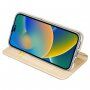 DUX DUCIS флип калъф за iPhone 14 Pro - златно