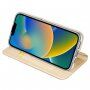DUX DUCIS флип калъф за iPhone 14 Plus - златно