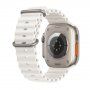 Силиконова океанска каишка за Apple Watch Ultra 49mm / 46mm / 45mm / 44mm / 42mm - бял