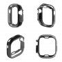 Метален калъф от мека пластмаса със защита на дисплея за Apple Watch Ultra 49mm - черно