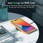 Устойчив защитен кейс за iPhone 14 Pro - оранжев