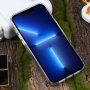 Прозрачен мраморен кейс с камъчета за iPhone 14 Pro Max - черен