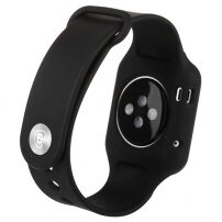 Baseus коланче от мека пластмаса с калъф за Apple Watch 38мм - черен