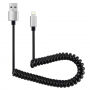 Разтегаем кабел за зареждане и синхронизиране за iPhone / iPad / iPod - 30-100cm - черен