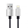 Разтегаем кабел за зареждане и синхронизиране за iPhone / iPad / iPod - 30-100cm - черен