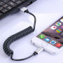 Разтегаем кабел за зареждане и синхронизиране за iPhone / iPad / iPod - 30-100cm - черен