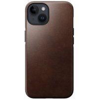 Nomad Modern Leather кейс с MagSafe за iPhone 14 Plus - кафяв
