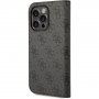 Guess 4G Metal Camera Outline флип калъф за iPhone 14 Pro Max - черно