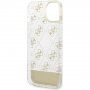 Guess Peony Glitter Script Logo кейс за iPhone 14 - златен