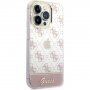 Guess Peony Glitter Script Logo кейс за iPhone 14 Pro Max - розов