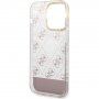 Guess Peony Glitter Script Logo кейс за iPhone 14 Pro Max - розов