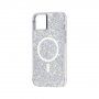 Case Mate Twinkle кейс с MagSafe и ефект на звезден прах за iPhone 14 Plus - сребърен
