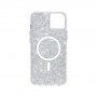Case Mate Twinkle кейс с MagSafe и ефект на звезден прах за iPhone 14 Plus - сребърен