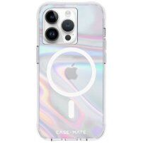 Case Mate Soap Bubble холографски кейс с MagSafe за iPhone 14 Pro Max - прозрачен
