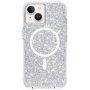 Case Mate Twinkle кейс с MagSafe и ефект на звезден прах за iPhone 14 Plus - сребърен