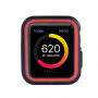 Защитен силиконов калъф за Apple Watch 38mm - черен-червено