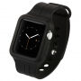Baseus коланче от мека пластмаса с калъф за Apple Watch 38мм - черен